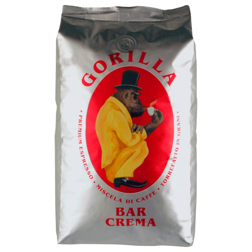 Gorilla Kaffee Espresso Bar Crema ganze Bohne 1kg